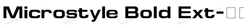 Microstyle Bold Ext字体转换